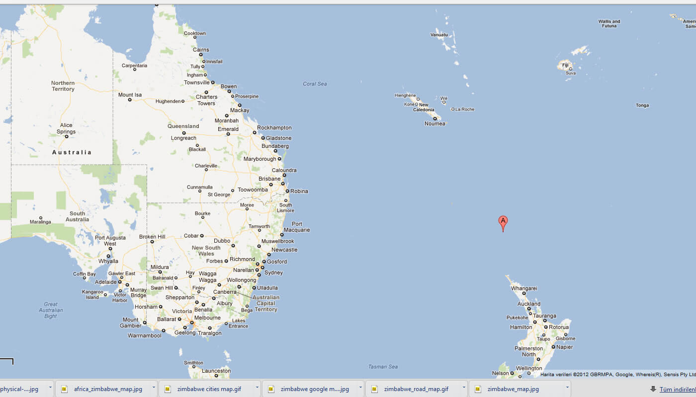 map of norfolk island australia